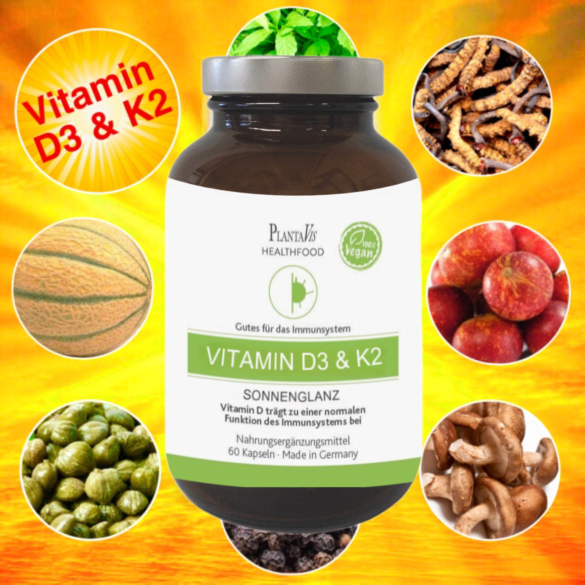 Vitamin D3 & K2 Kapseln
