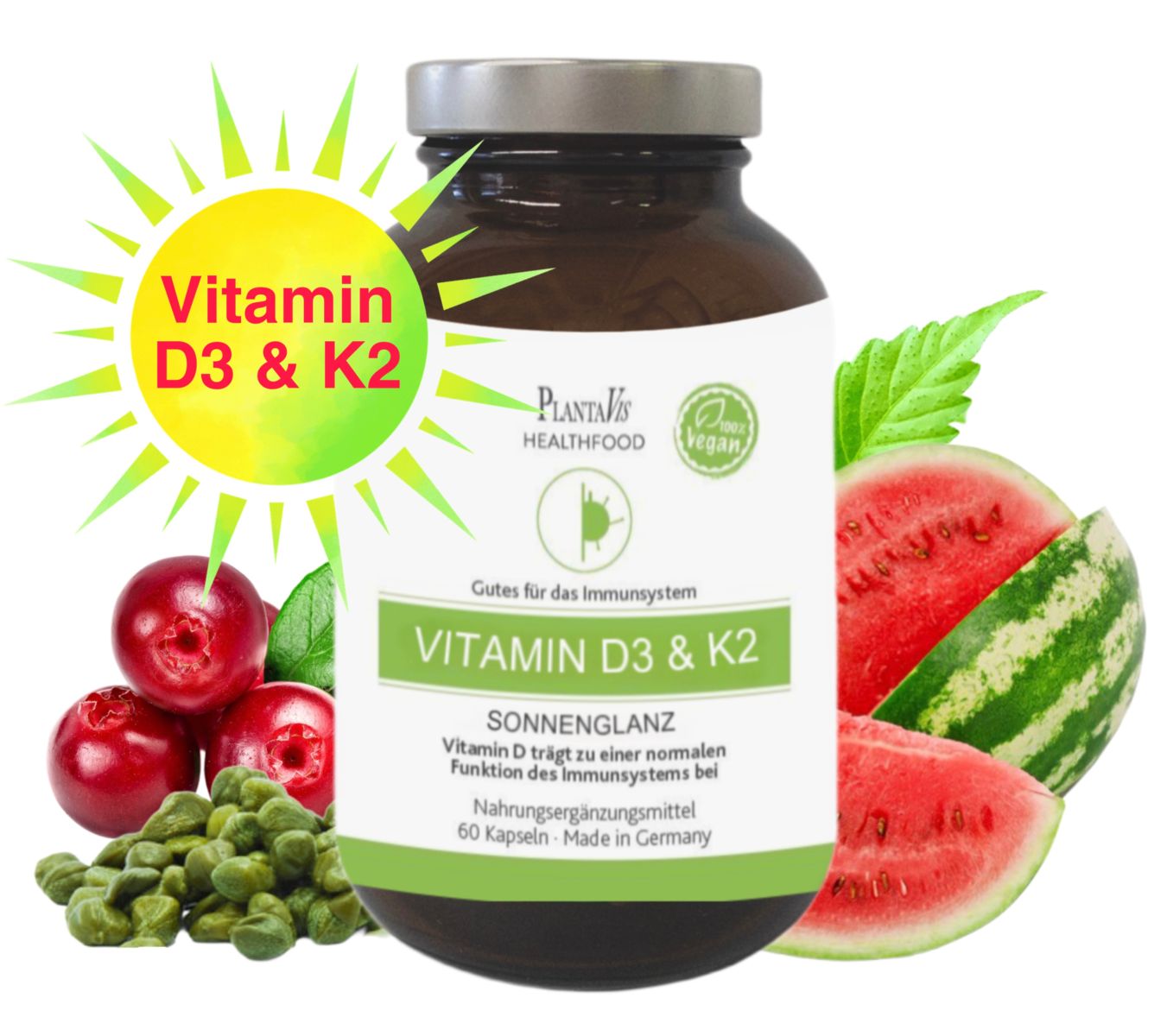 Vitamin D3 & K2 Kapseln
