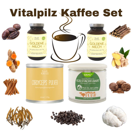 Vitalpilz Kaffee Set Pulver