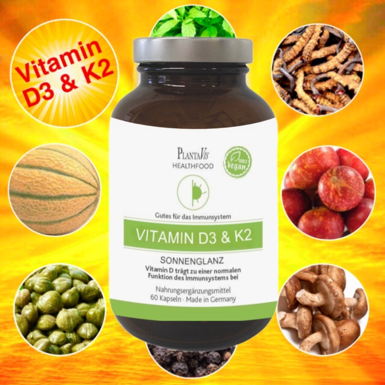 Sonnen-Vitamin D3 & K2